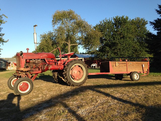 1949 Cub with Manure Spreader