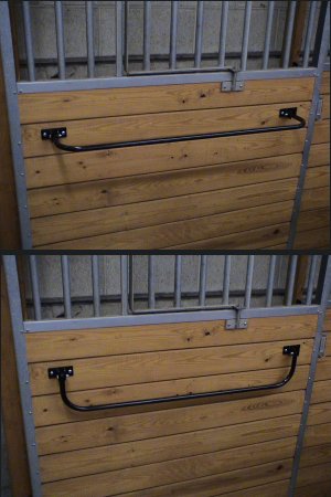 folding blanket bar for horse stalls