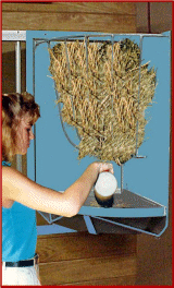 horse stall swing-out feeder