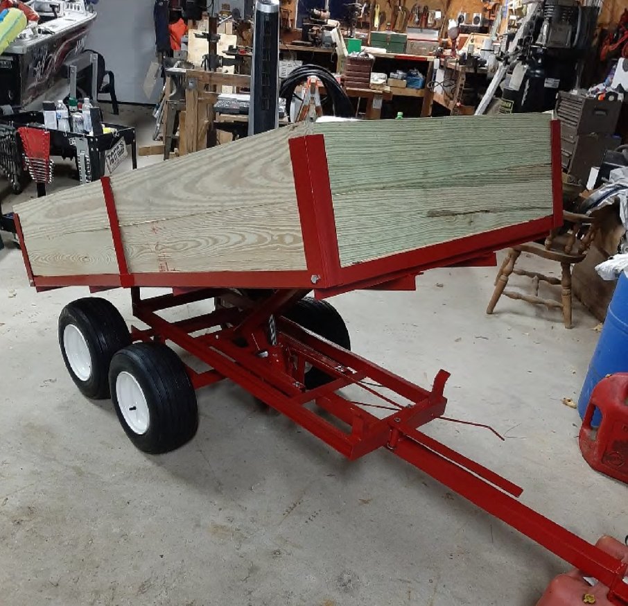 2000 lb capacity utility dump trailer