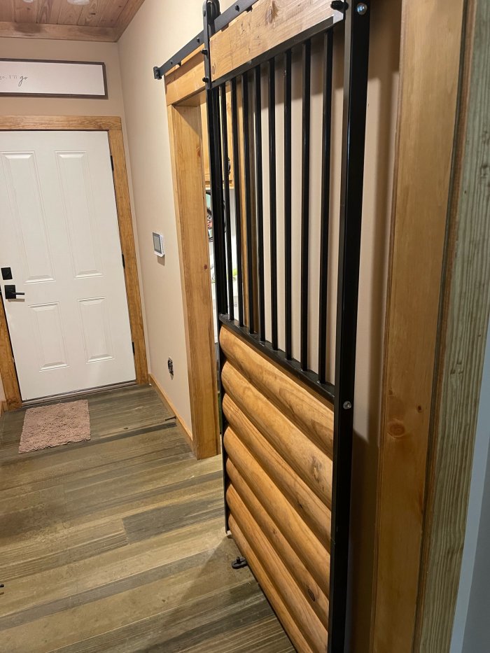 grilled laundry room door