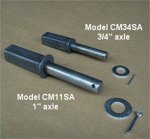 Weldable Axle Stubs for trailer builders